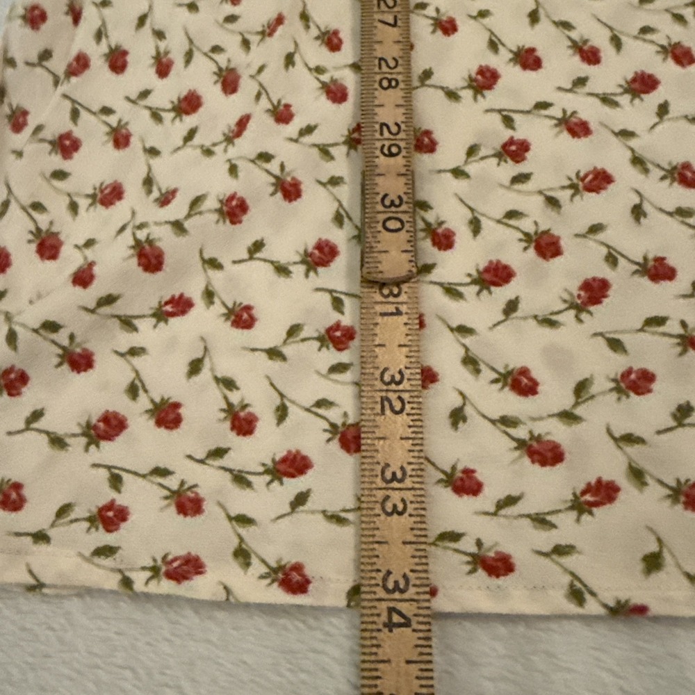 Reformation Calix Ivory Madison Floral Mini Dress Size Small Fairy Coquette Grad - Picture 13 of 16